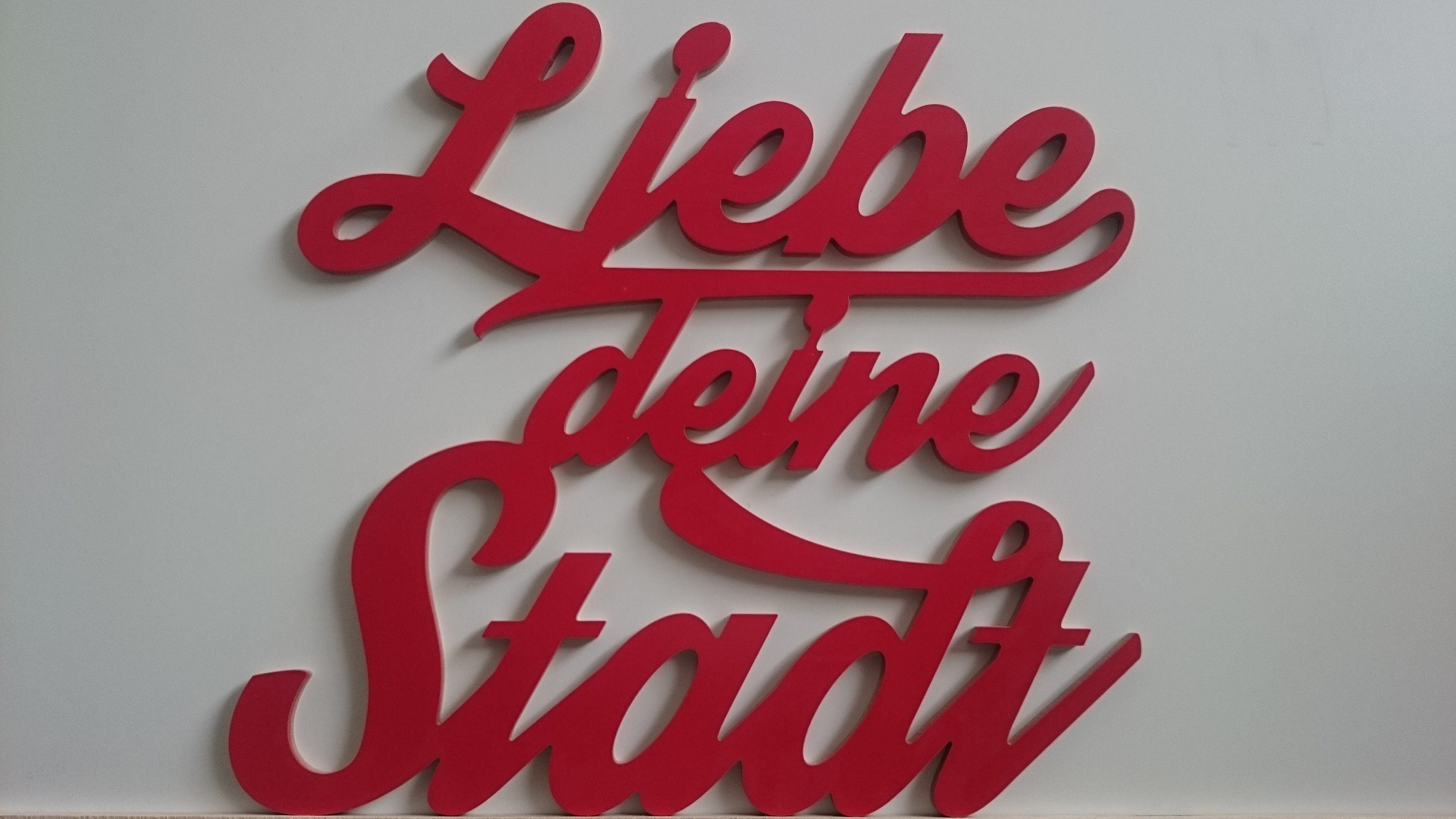 LIEBE DEINE STADT in 40cm Etsy