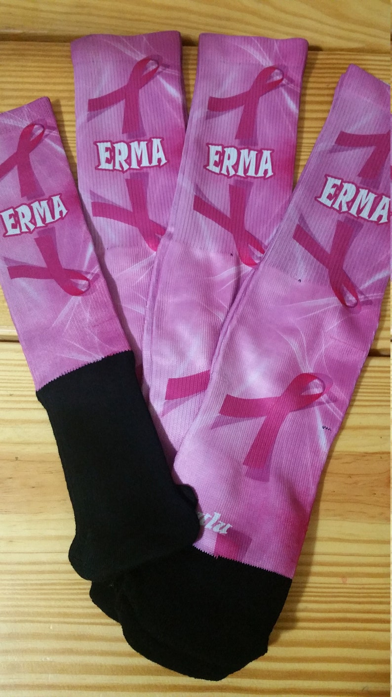 Breast Cancer Football Socks CancerWalls