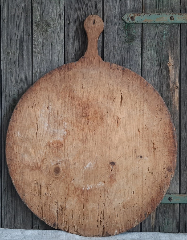 SÄLLSYNT! Antik primitiv bakbräda från 1891 * bondbräda * köksbräda * skärbräda * ostbräda * korvbräda * örtbräda bild 7
