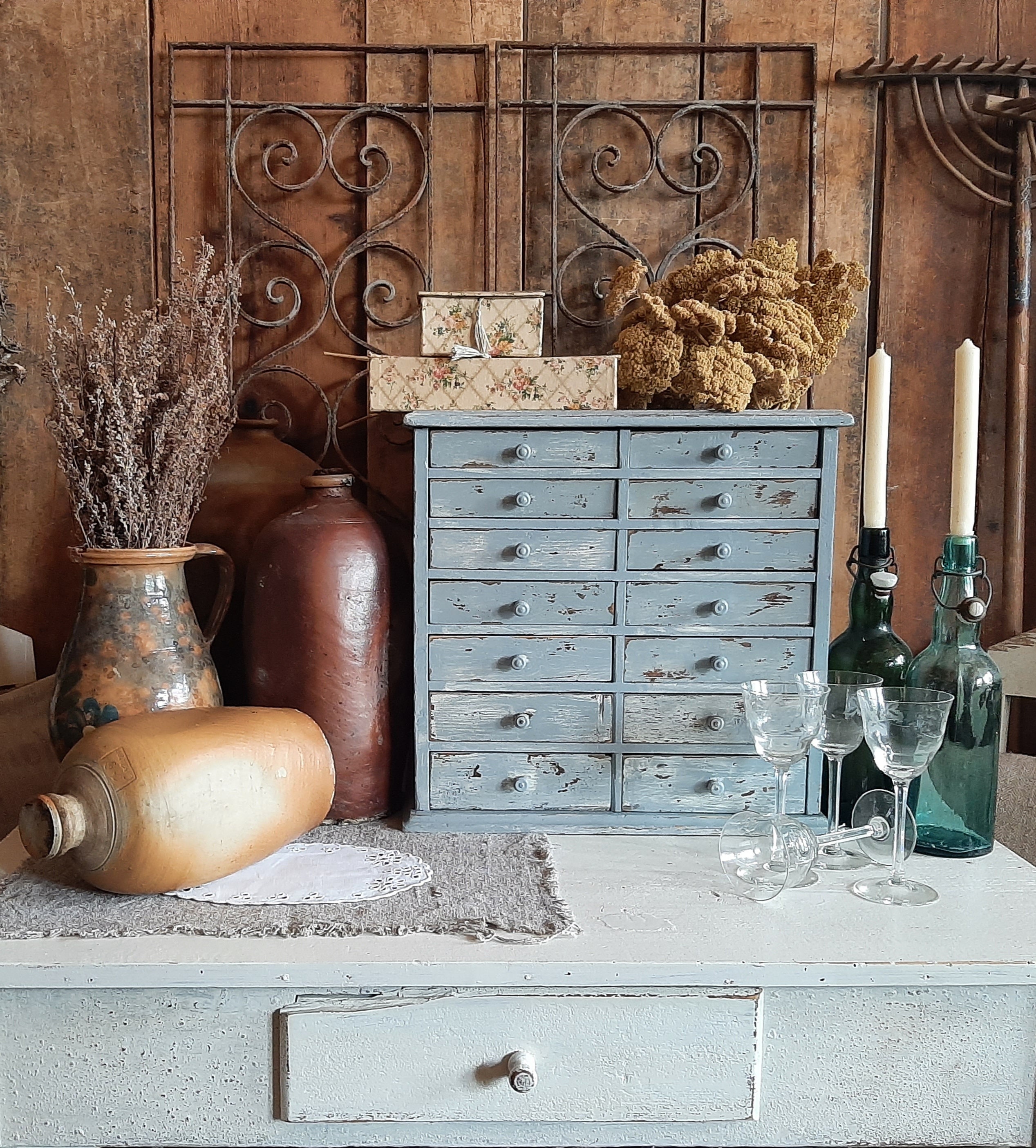 Brocante Cabinet - Etsy