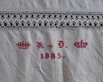 rare! antique linen cloth*tablecloth*antique handwoven linen tablecloth*antique linen tablecloth*antique tablecloth*antique table runner