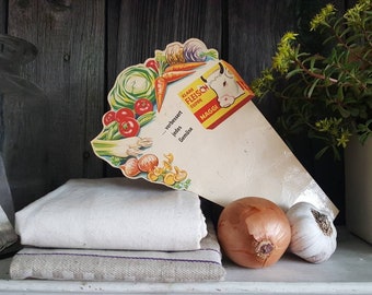 RARE! antique advertising sign*advertising sign*antique advertising sign*price tag from the fruit greengrocer