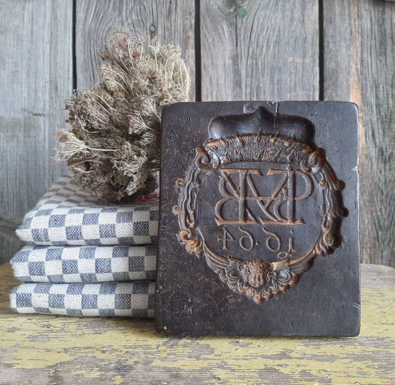 RARE Antique Wax Mould for Springerleantique Speculoos