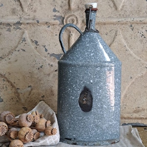 antique CANTEEN*enamel water bottle*drinking bottle