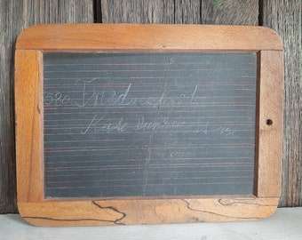 RARE! antique slate & antique slate box*stylus box