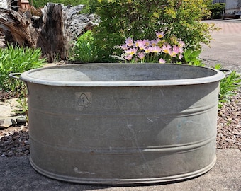 RARO! Bellissima vasca da bagno antica in zinco*Vasca da bagno...oggetti in zinco antichi