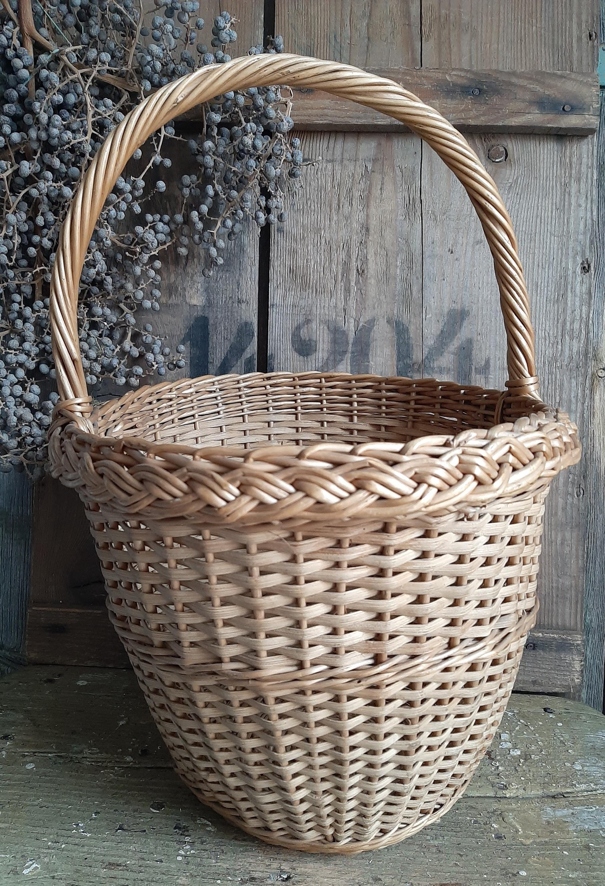 RARE! Antique & Small Basket*wicker Basket*hand-woven Basket - Etsy