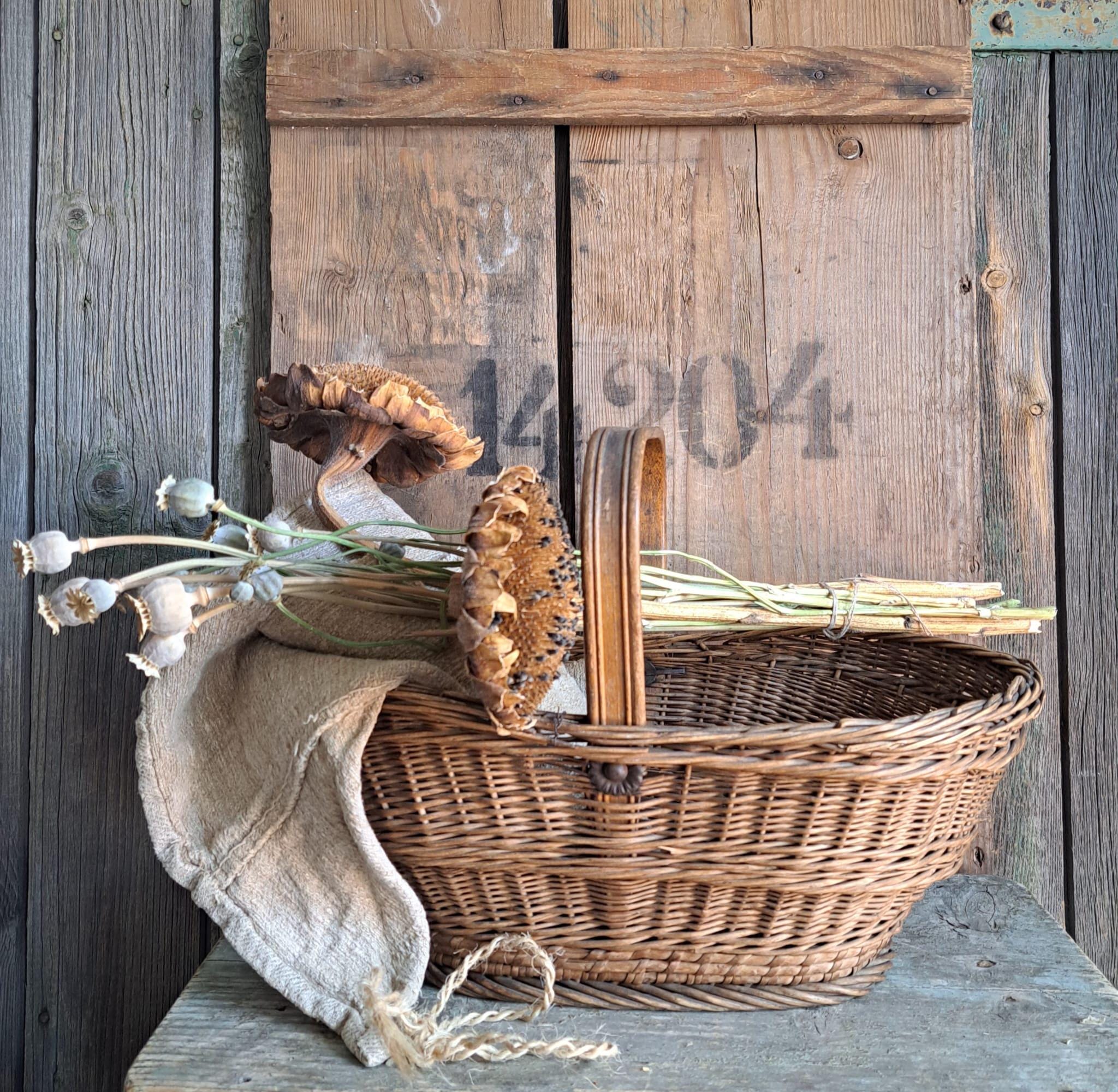 6 Sous-verres papillon vintage et son panier de rangement 1960 ~ Sous