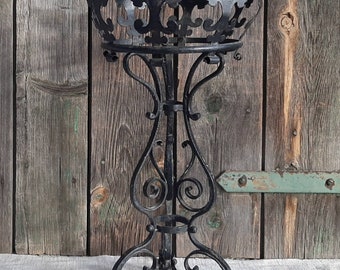 RARE ! Antique hand-forged FLOWER STAND*plant stand from the period between 1860 & 1890 ... absolute fantastically beautiful RARITY