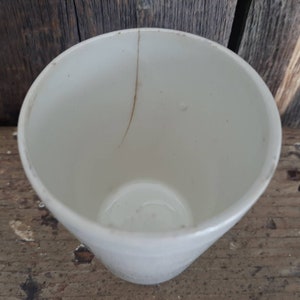 RARE antique KNORROX STORAGE VESSEL for stirring beef broth made of porcelain / iron stone image 8