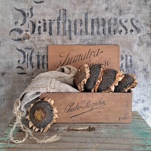 RARE! Antique & primitive original cigar box*wooden box*storage box