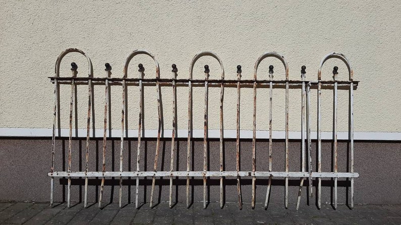 Rar Antique Hand Forged Gardenfencefence Field1 Fence Field Etsy