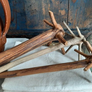 RARE ! 3 antique & handmade STIRRERS* KITCHEN STIRRERS* wooden beaters...antique baking utensil*kitchen utensil*antique kitchen decoration