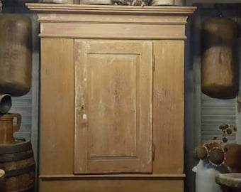 RAR ! antiker & primitiver EMPIRE Bauernschrank*antique Farmhouse Cabinet ... Dielenschrank*Wäscheschrank*Kleiderschrank