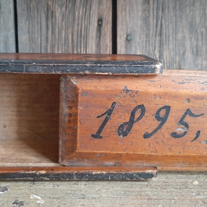 RARE! Antique & very small chest*wooden chest*wedding chest*hand-painted farmer&#39;s chest from 1895