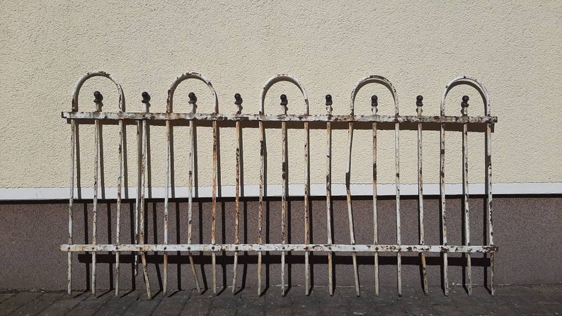 Rar Antique Hand Forged Gardenfencefence Field1 Fence Field Etsy