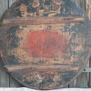SÄLLSYNT! Antik primitiv bakbräda från 1891 * bondbräda * köksbräda * skärbräda * ostbräda * korvbräda * örtbräda bild 4