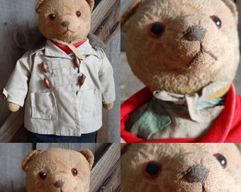 RAR! antiker & zum verlieben schöner kleiner seltener Bär*antiker Teddybär*antiker Teddy ... antikes Kinderspielzeug