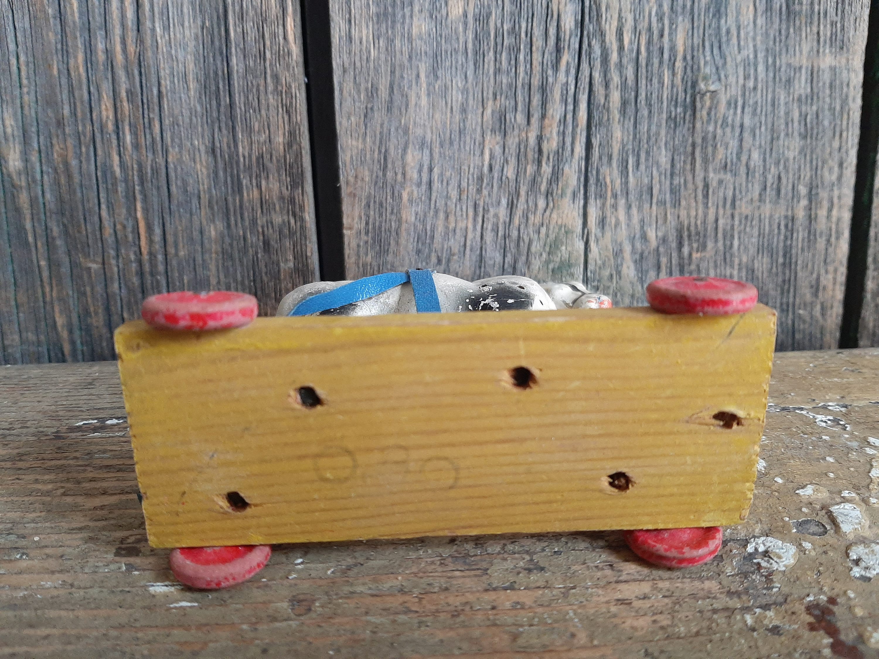 レア！アンティーク＆小さな馬*おもちゃの馬*車輪付き木馬*引き馬