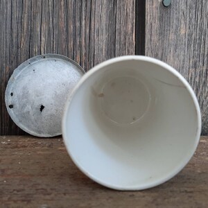 RARE antique KNORROX STORAGE VESSEL for stirring beef broth made of porcelain / iron stone image 7