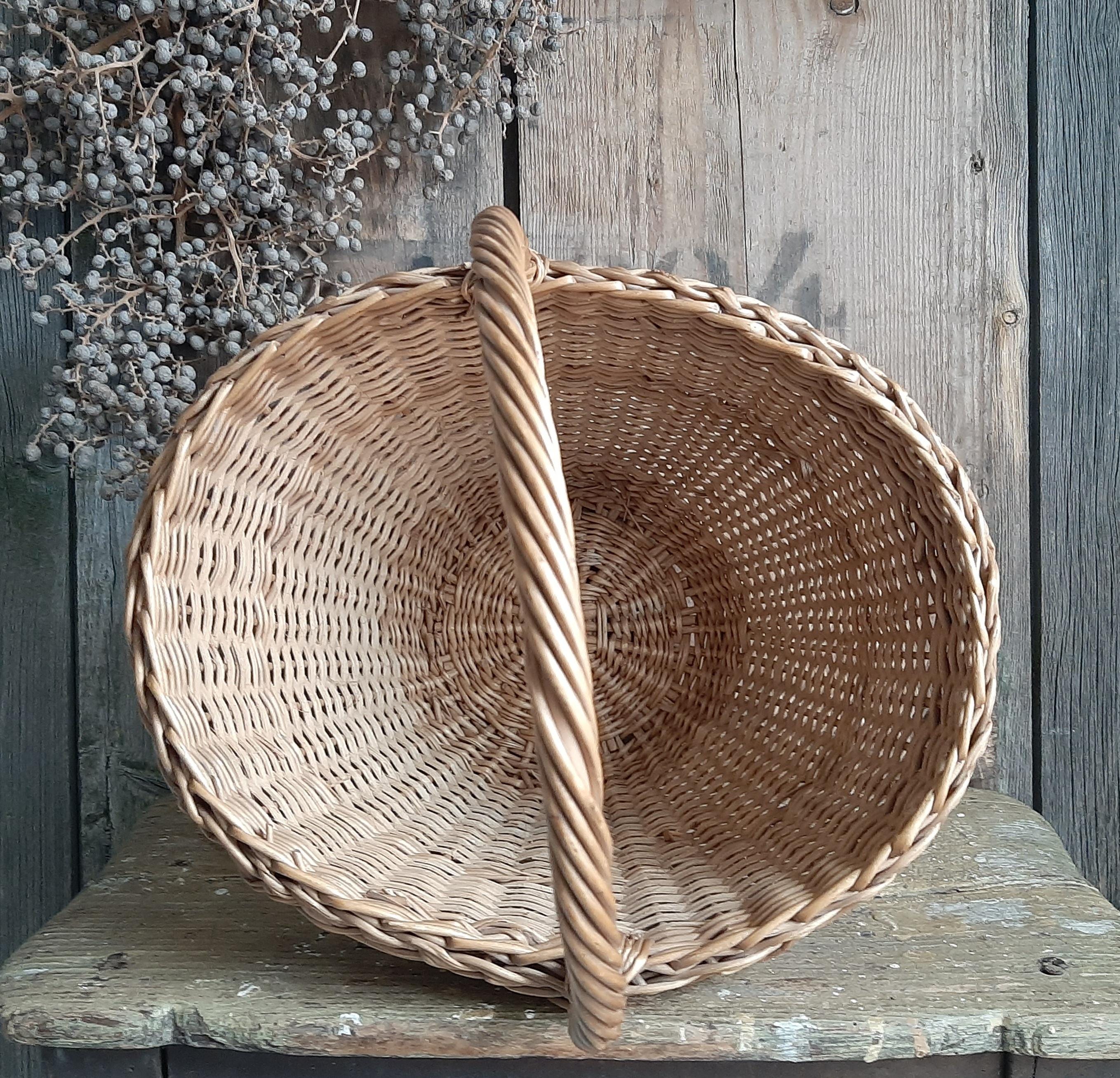 RARE! Antique & Small Basket*wicker Basket*hand-woven Basket - Etsy