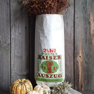 RZADKI! zabytkowa torba kupiecka WOREK MĄCZNY*torba papierowa*torba reklamowa*torba ze sklepu spożywczego