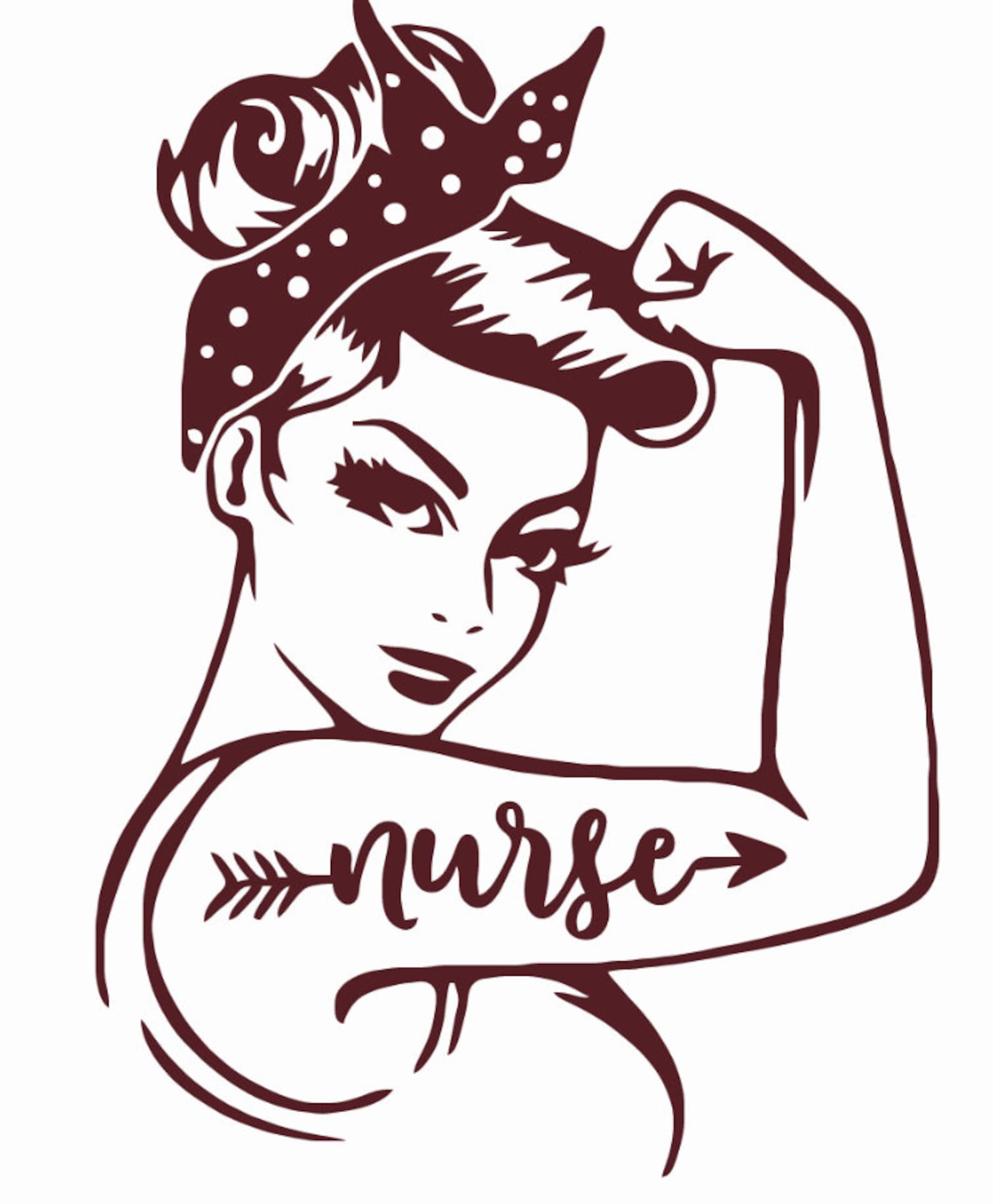 SVG Pack Rosie the Riveter Nurse Instant Download SVG - Etsy