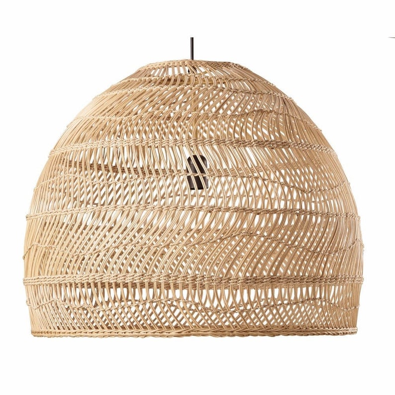 ANKA Natural Rattan Pendant Light FREE Shipping Worldwide image 4