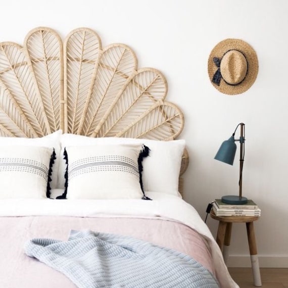 Chrissy Natural Rattan Headboard Etsy