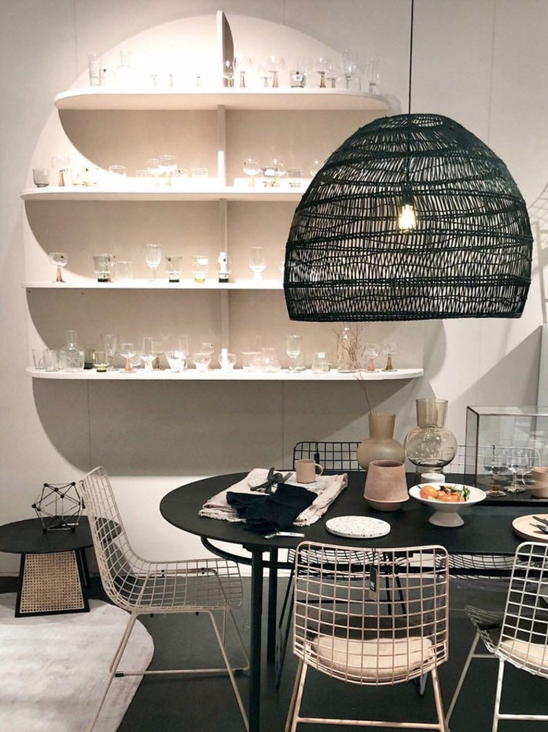 ANKA Natural Rattan Pendant Light FREE Shipping Worldwide image 5