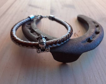 Armband aus den Haaren deines Pferdes mit Einhorn bead