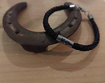 Armband aus eurem Pferdehaar mit Wunschgravur