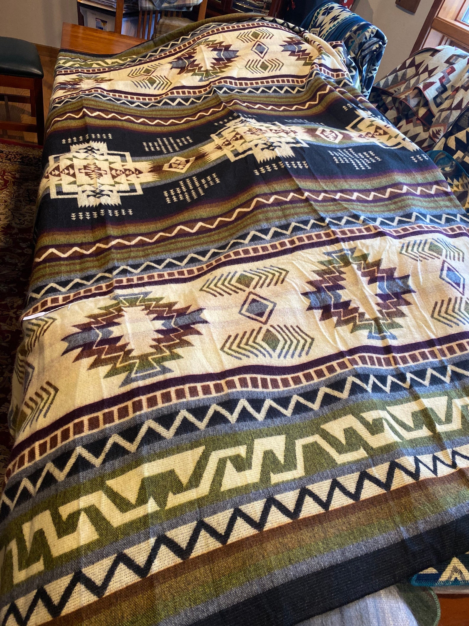Alpaca Aztec Blanket Etsy
