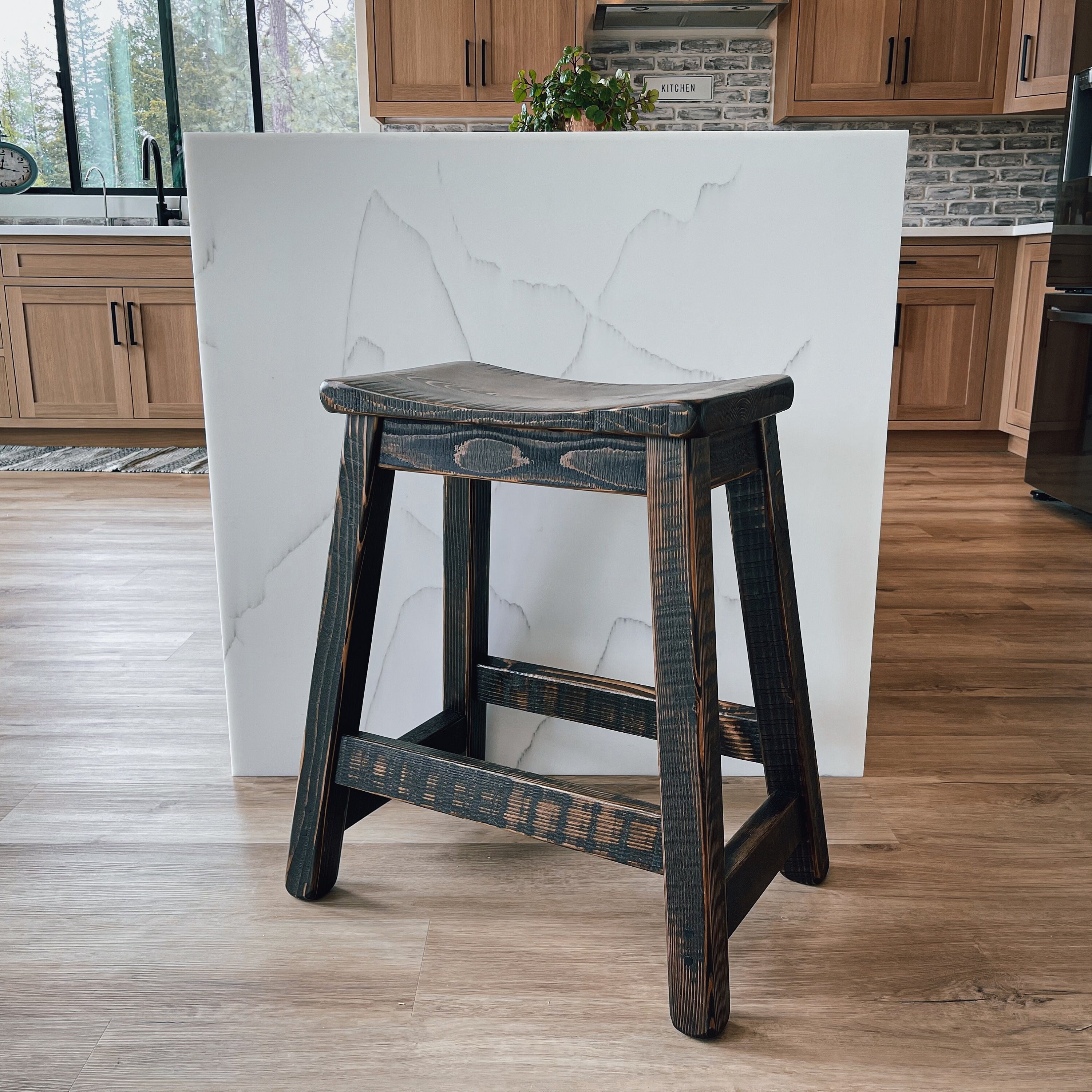 Rustic saddle bar stools sale