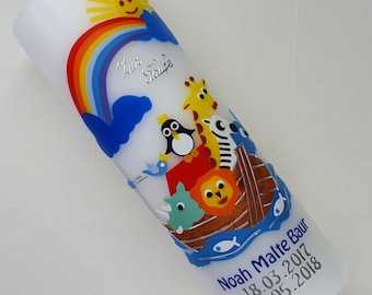 Christening candle Noah's Ark "The Original"