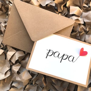 handgemachte Papa Karte zum Vatertag oder Geburtstag