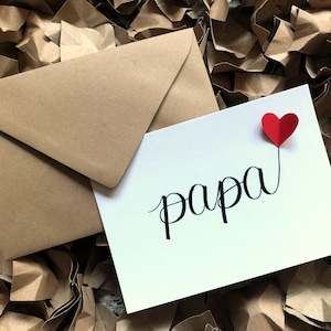Papa Postkarte zum Vatertag oder Geburtstag