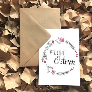 5er Set Osterkarten handgemacht Frohe Ostern Ostergeschenke