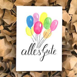 5er Set Geburtstagskarte als Geburtstagsgeschenk