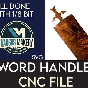 Charcuterie Board Sword Handle - cnc file