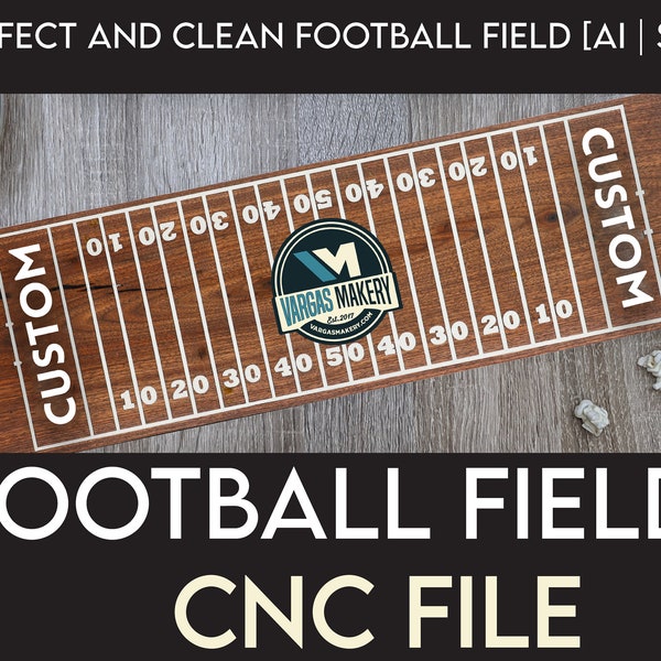 Perfect and clean Football field file [AI | SVG]  Clipart Craft Cut Vector Files