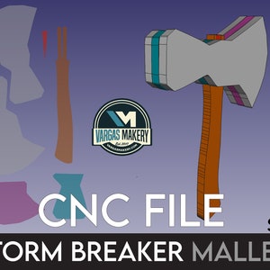 Stormbreaker Mallet SVG File - CNC Mallet Plans - Mallet Template