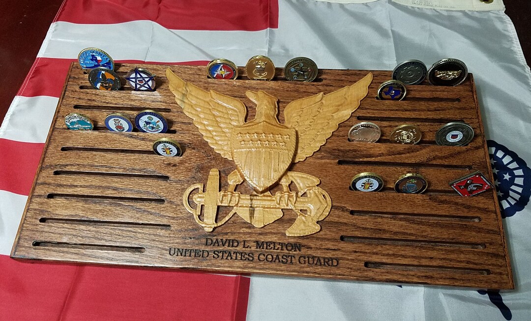 Custom Challenge Coin Display Racks (officers) - Etsy