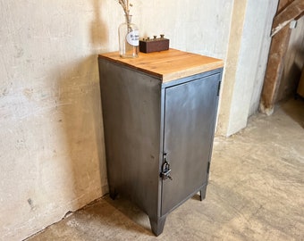 50s steel cabinet, industrial design