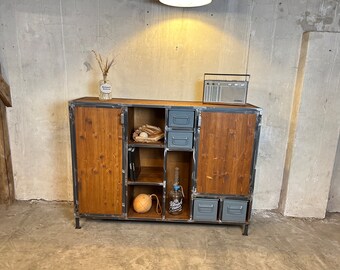 Highboard in industrial design