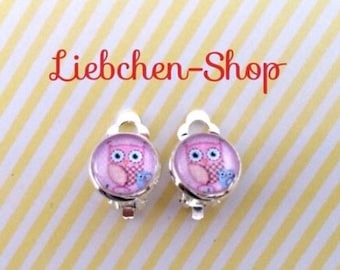 Mini Kinder Ohrclips Eule