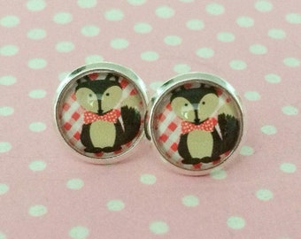 Stud earrings or clips 10 mm