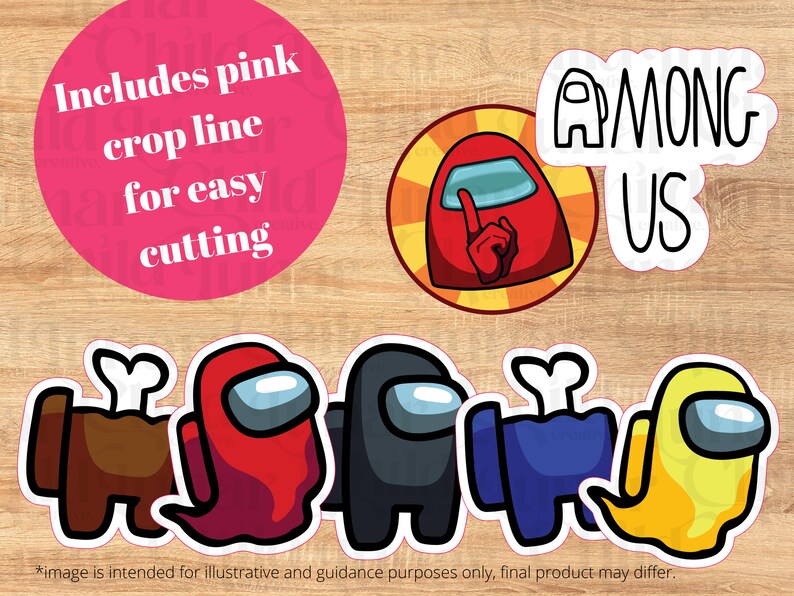 Among Us Cupcake Topper Sticker Party Decoration Instant Etsy Among Us Cupcake Topper Sticker Party Decoration Instant Etsy