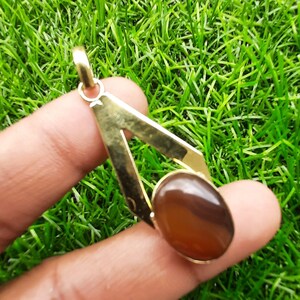 Gold Plated Citrine pendant, Natural Citrine  pendant , wedding gift , valentine gift, fashion pendant,gift for her, gift for him