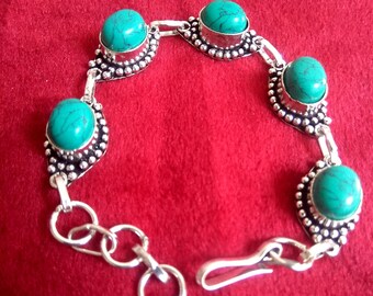 925 sterling silver plated stone bracelet,oxidized silver bracelet,fashion bracelet